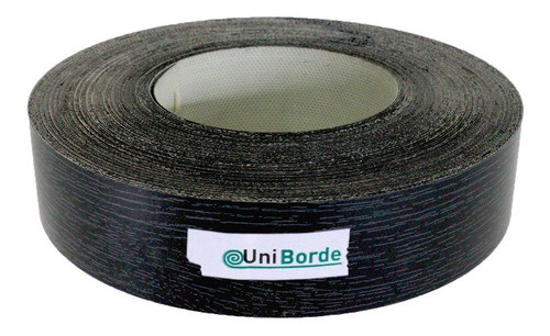 Tapacanto Melamina Ebano Negro 50 Mm X 50 M C/cola Especial 0