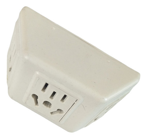 Adaptador Enchufe Zapatilla Triple 3 Caras Piramide Plano 0