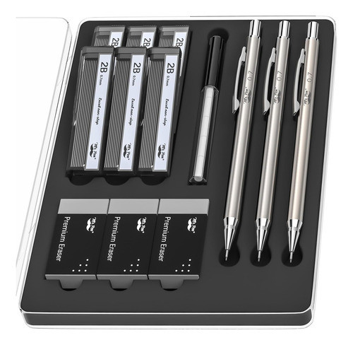 Sr. Pen- Juego Portaminas Metal, 0,7 Mm, Paquete 3, 0,7, .7, 0