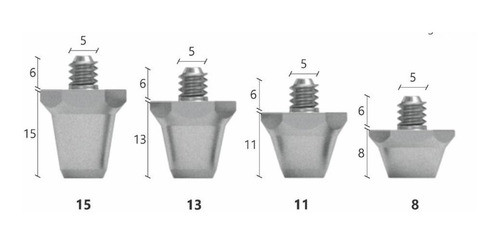 14 Tapones De Base Ancha + 12 Tapones De Rosca Fina Aluminio 1