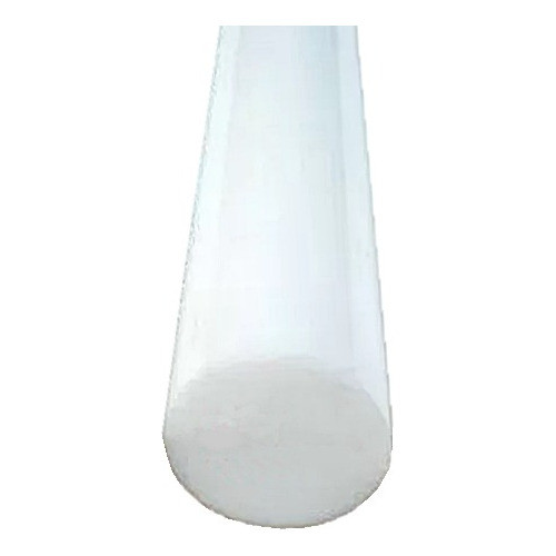 Barra De Delrin, Resina Acetal, Pom Ø55 X 1000 Mm Blanco Me 0