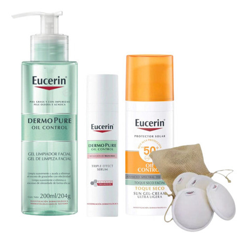 Rutina Eucerin Piel Grasa + Manchas Acné 0