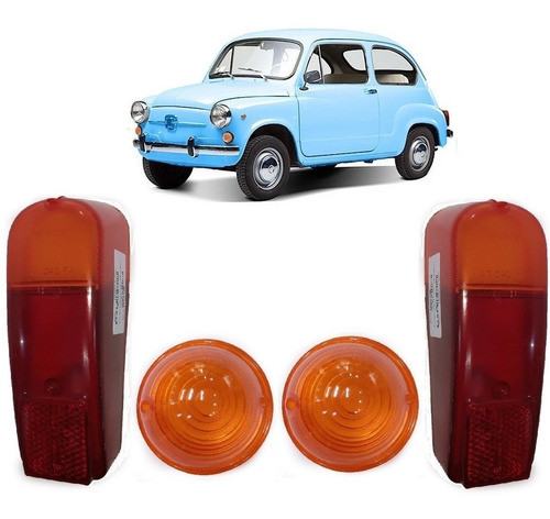Kit Lentes Faros Fiat 600 0
