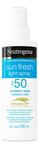 Neutrogena Sun Fresh Light Spray Protector Solar Fps 50 6c 0