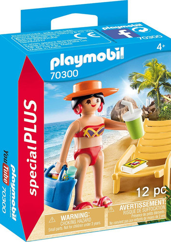 Playmobil Turista Con Hamaca 70300 Pido Gancho 0