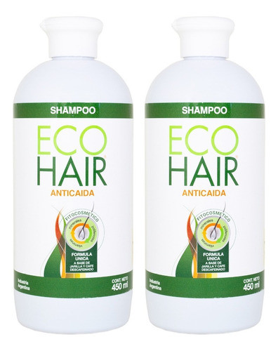 Eco Hair X2 Shampoo Anticaída Fortalecedor Pelo Grande Local 0
