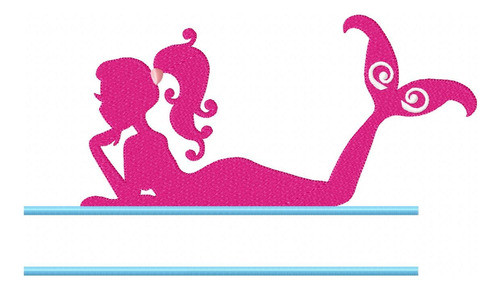 Matriz Para Bordados Maquina Infantil Sirena Dividida 1456 0