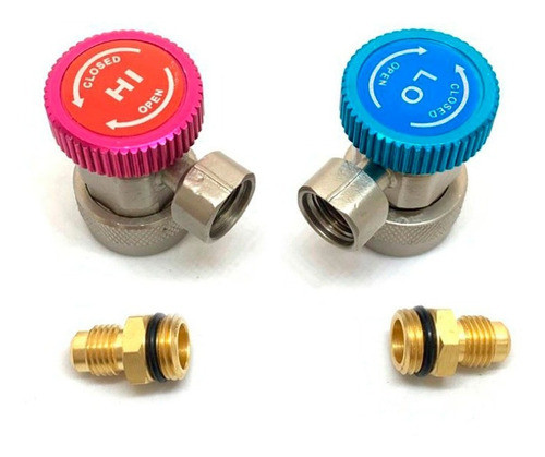Kit Acople Con Válvula P/auto De Alta & Baja R134 Repjul 1