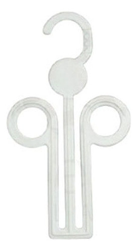 100 Perchas Plásticas Porta Calzado Blancas 0