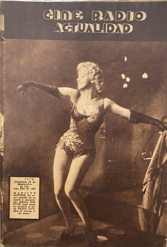 Cine Radio Actualidad Nº 1067, Marilyn Monroe 1956,  B01 Ez5 0