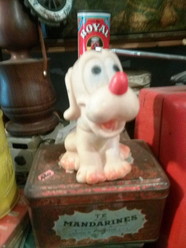 Juguete Pluto De Goma Antiguo 0