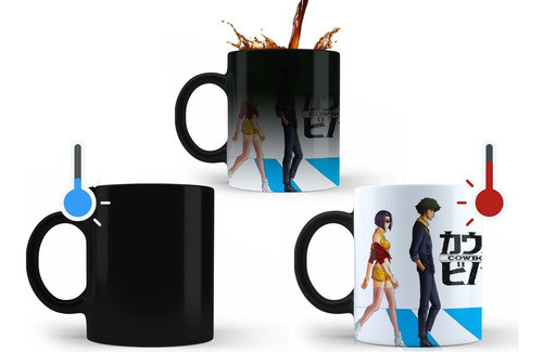 Cowboy Bebop Spike Faye Ed Jet Taza Magica Tu Propio Estilo 0