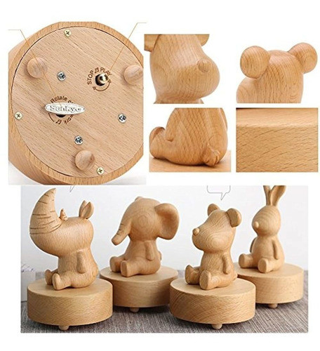 Regalo Unico De Rhinoceros Music Box Decoration Con Gracefu 1