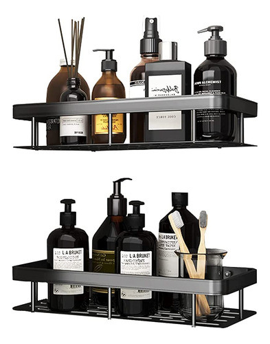 2 Pack Shower Caddy Shelf Organizer Con 1 Soporte De Jaboner 0