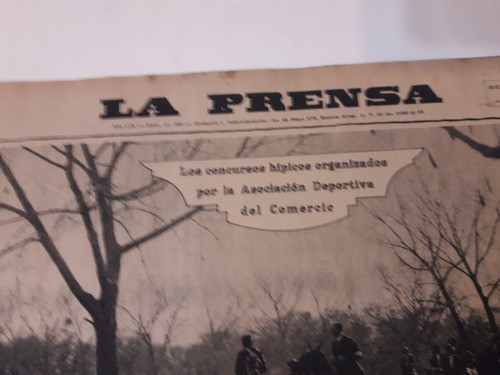 Antiguo Diario La Prensa Año 1928 Hípico Asc Del Comercio. 1