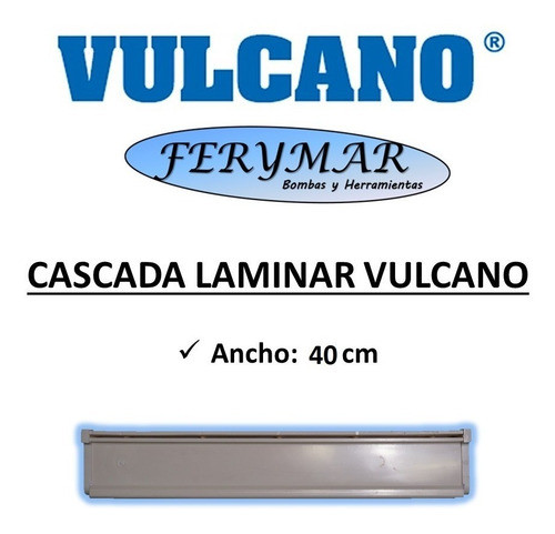 Cascada Laminar De Agua Vulcano 40 Cm Pileta Plastica 1