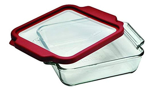 Anchor Hocking 8inchsquare Plato De Hornear De Vidrio Con Ce 1