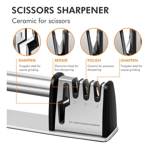 Herramienta Manual Afilador De Cuchillos Profesional Para Co 1