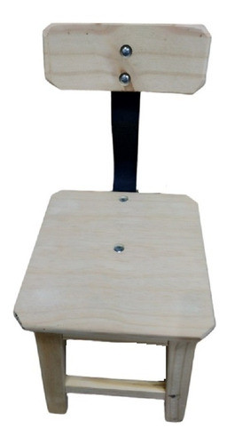 Banco De Pino Con Respaldo 45 Cm 1