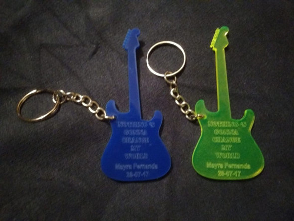 Llavero De Aluminio Guitarra Rock Souvenir X 10 + Envio 1