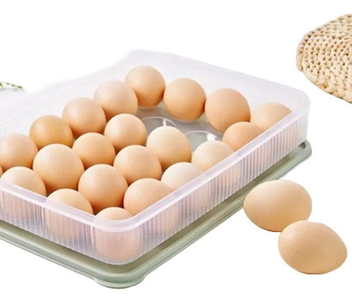 Porta Huevos X 24 Huevera Tapa Plastica Cocina Heladera 0