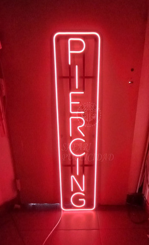 Cartel Piercing En Neón Led - Luminoso - Deco - Ambientación 1