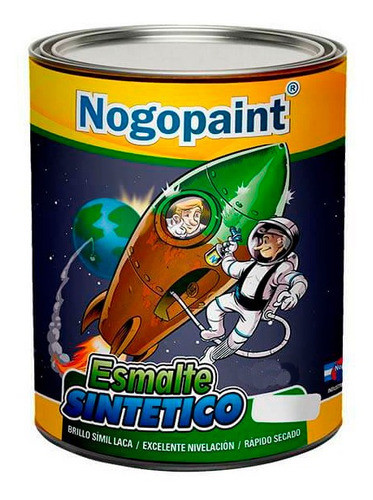 Esmalte Sintetico Brillante 250cc Blanco Nogopaint 0