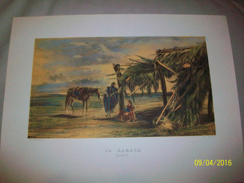 Palliere  La Ramada  Litografía Coloreada 0