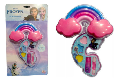 Maquillaje Infantil Blister Frozen Arco Iris Sombra Labial 0