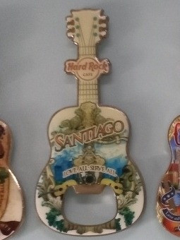 Destapador Con Iman Hard Rock Guitarra Santiago 0