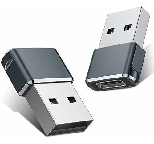 Adaptador Usb C Hembra Usb Macho 2 Packtipo C Female To A Ma 0