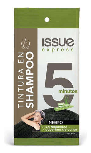 Pack Tintura En Shampoo Issue Express 5 Minutos Negro 1