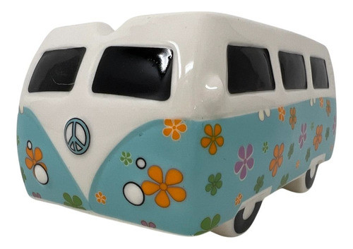 Cenicero Ceramica Autobus Vintage Retro Calidad Resistente 1
