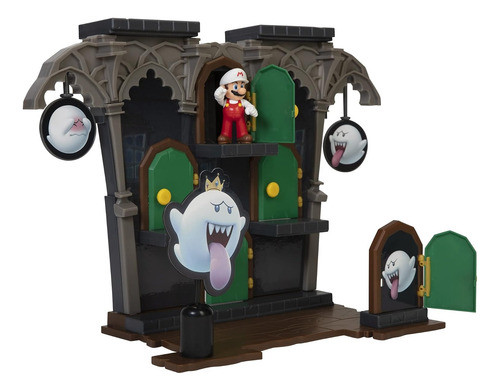 Super Mario Figura Mansión Boo Deluxe Playset Oficial 1