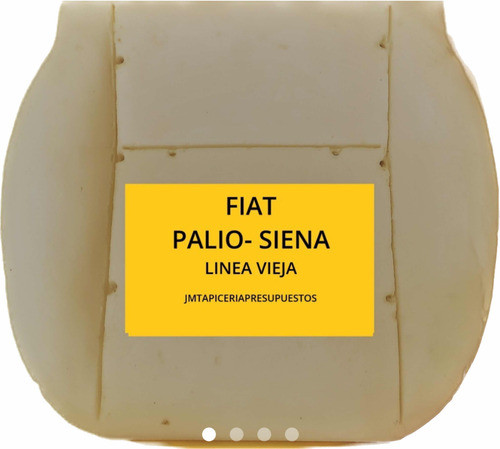 Relleno Poliuretano Asiento Butaca Fiat Palio / Fiat Siena 0