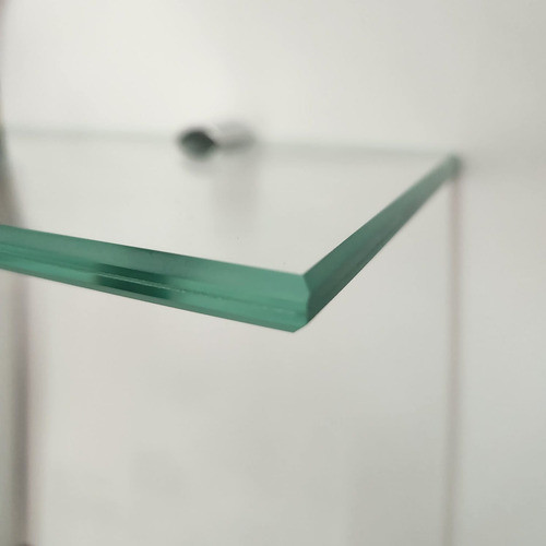 Estante De Vidrio Laminado De Seguridad 40x10 Cm + Kit Insta 1