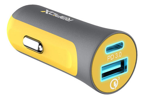 ~? Rapidx X2pd 30w Usb-c Pd Cargador De Coche Dual Compacto 1