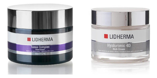 Kit Tense Complex Face Cream + Hyaluronic 4d Rich   Lidherma 0