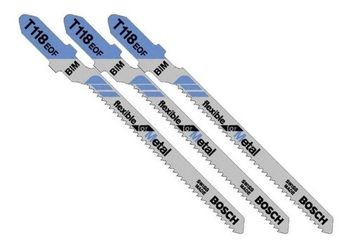 Hoja De Calar P/ Metal T118eof X3pz Bosch 2608636667 0