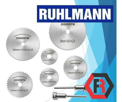 Minisierras P/madera Minitorno 8 Pzas 2 Vastagos 1/8 Y 1/4 0