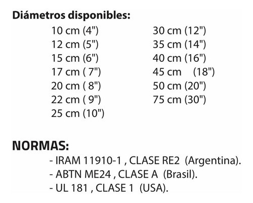 Conducto Caño Ducto Flexible 20 Pulgadas 50cm Manguera Aire 1