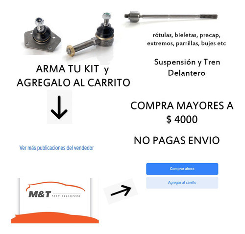 Tren Delantero Renault Express Rot Extremo Axial 1
