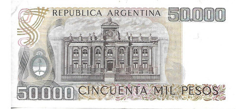 Bottero 2498 $ 50000 Pesos Ley 18188 Serie A Mb Palermo 1