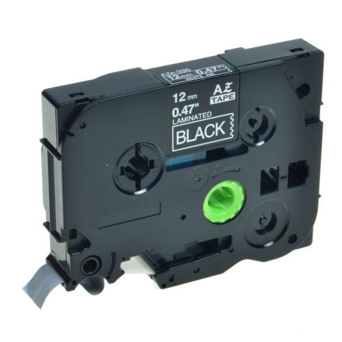 3 Pk Tz Tze-335 Blanco Sobre Negro Para Cinta De Etiquetas P 1