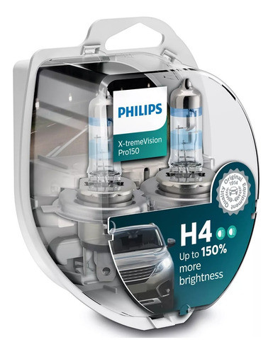 Lamparas Philips H4 Xtreme Vision +130% 60/55w  - Nolin 0