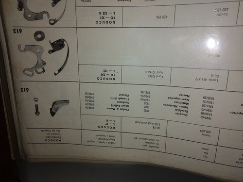 Platino Distribuidor Doduco 613   Lucas 416617 0