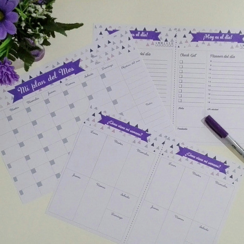 Trío De Planificadores **pdf Imprimibles Oferta-tres En Uno! 0