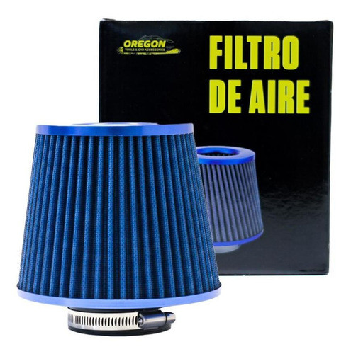 Filtro De Aire Bi-conico Competicion 63mm Azul 0