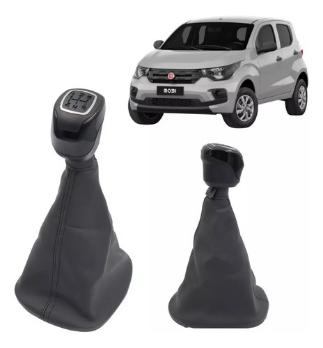 Pomo Palanca De Cambio Fiat Mobi 2016/2021 + Funda 0