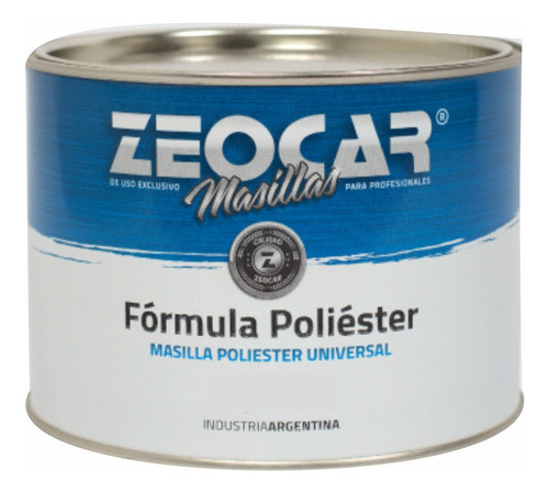 Masilla Poliester Plastica 2k Zeocar Relleno Autos Chap 300g 0